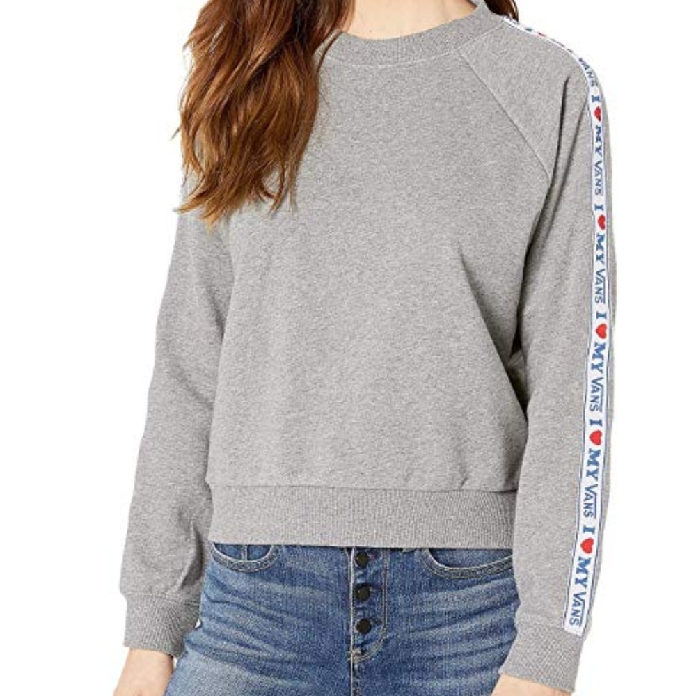 I ♥ Vans Gray Crewneck Sweatshirt - XS